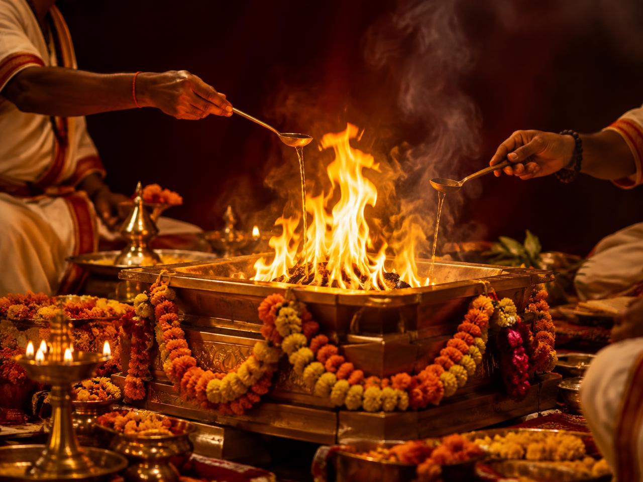 Sacred Yagna fire